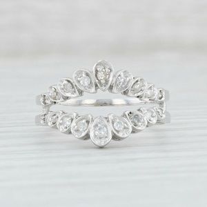 14K Diamond Ring Guard .20 carats Size 7.75